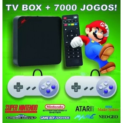 Tv Box Game + 7.000 jogos + brinde